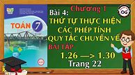 Toán Lớp 7 Tập 1 Trang 38 Bài 2.26